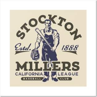 Stockton Millers Baseball Posters and Art